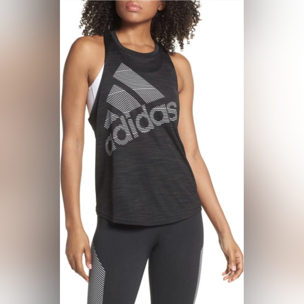 Adidas women's xs soccer grey tank top